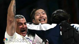 Hong Kong's Cheung Ka Long defends gold medal in dramatic foil final | Paris Olympics | NBC Sports