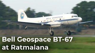 RARE! Bell Geospace Douglas DC-3T | Basler BT-67 C-FTGX takeoff from Ratmalana 