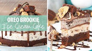 Oreo Brookie Ice Cream Cake