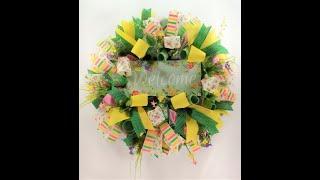Spring Welcome Wreath Kit Tutorial, How to Make a Spring Wreath