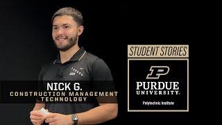 Get involved at Purdue (Student Story #41, Nick G.) — Purdue Polytechnic