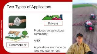 Pesticide Applicator Training Basics, part 1/5