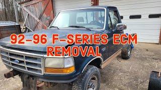 How to: 92-96 Ford F-SERIES ECM Location and Removal