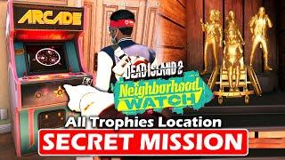 DEAD ISLAND 2 Secret Mission Vs. Game Developer Zombies - NEIGHBORHOOD WATCH | All Trophies Location