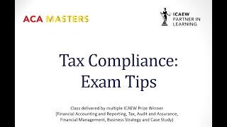 ACA Tax Compliance (TC) Exam Tips