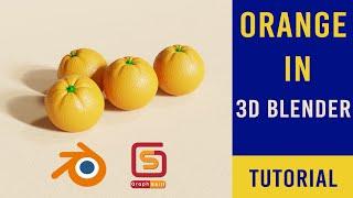 Orange Fruit in 3D Blender 3.0 | Graph skill | Tutorial