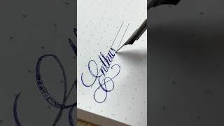 Enthusiast - handwriting with flex dip pen #cursive #art #calligraphy #lettering #flexibility