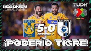 Resumen y goles | Tigres 5-0 Querétaro | AP2023-J7 | Liga Mx | TUDN