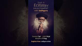 “Soak in Ecstasy of Enlightenment” program with Sadhguru. #yoga #sadhgurugrace #meditation #IE