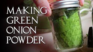 How To Make GREEN ONION POWDER from Your Onion Leaves