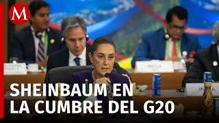 Claudia Sheinbaum llega a la cumbre del G20 en Brasil