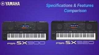 Yamaha PSR-SX920 VS PSR-SX900 Specifications & Features Comparison