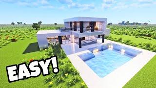 Minecraft: How to make Modern Mansion with pool