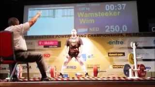 Wim Wamsteeker 8th place -120kg class European Powerlifting Masters 2014