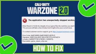 Fix: Call of Duty Warzone 2.0 Error Code 0x887A0005/0x887A0007