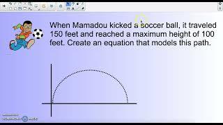 Real World Uses of Parabolas Part 1