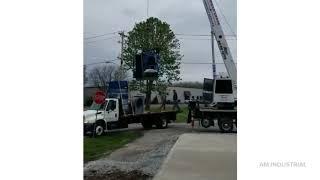 Unloading an Industrial Dust Collector