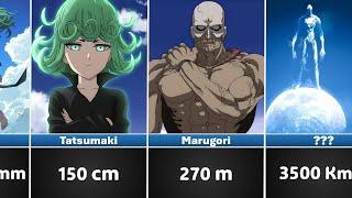 One Punch Man Size Comparison