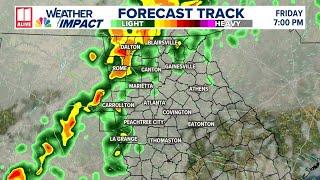 Live weather radar | Rainfall arrives in metro Atlanta