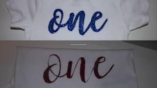 Tutorial: DIY glitter words on onesies, NO CRICUT NEEDED