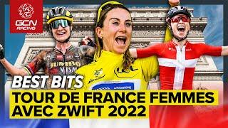 Tour De France Femmes Avec Zwift 2022 Compilation - All The Best Bits!