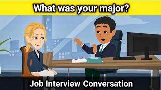 What was your major? | Job Interview Conversation | Learn True English