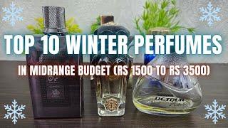 TOP 10 WINTER PERFUMES Under Rs 3500 (Midrange Budget) - Hindi Video | Perfume Theory