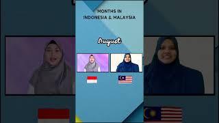 How To Say Months in Indonesia and Malaysia  | Subscribe for more videos ️️