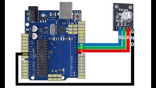 RGB LED module interface Arduino UNO.