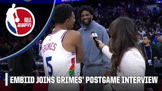 NO 50?!  Joel Embiid trolls Quentin Grimes after scoring career-high 44 PTS | NBA on ESPN