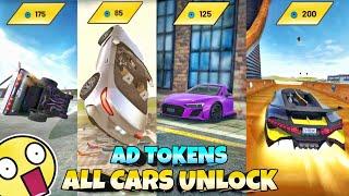 All ad tokens cars unlocked||Extreme car driving simulator||