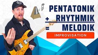 Pentatonik + Rhythmik = Melodik | Gitarrenunterricht Online