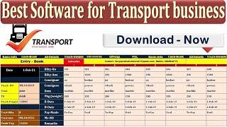 Transport and logistics  software in Excel !FREE! Demo Tutorial ! ( Excel Software )