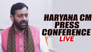 LIVE: Haryana chief minister Nayab Singh Saini addresses Press Conference | BJP | Chandigarh