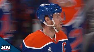 Oilers' Stylish Puck Movement Leads To Connor McDavid Power-Play Goal