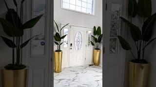 Entryway Decor inspiration - D.I.Y Elegant Foyer planter