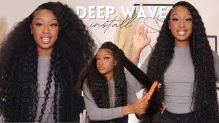 *MUST HAVE* 30" DEEP WAVE HD CURLY WIG INSTALL | ALIPEARL HAIR