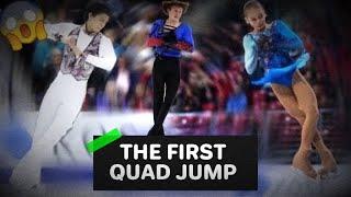 The First Skaters to Successfuly Land a Quad Jump.  Hanyu, Malinin, Trusova, Shoma Uno