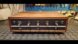 HAPE' amplifer vintage wood from 70' high fidelity -test-