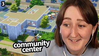 building a *giant* community center in the sims! pt. 3 (Streamed 12/30/24)