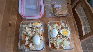 Meal Prep for a Day - Lunch, after workout Meal and Snack - to lose fat and gain muscle