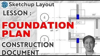 Tips Create Foundation Plan Sketchup Layout