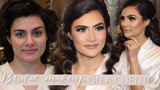 BEAUTIFUL SOFT BRIDAL MAKEUP ON CLIENT FOR WALIMA! (ACNE FULL COVERAGE) FT. Jaclyn Hill Palette