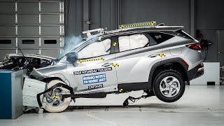 2024 Hyundai Tucson updated moderate overlap IIHS crash test