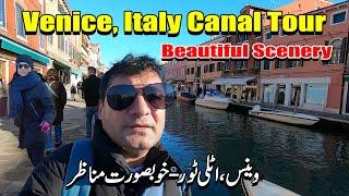 Italy Venice Boat Tour Vlog 2025 - Venice, Italy Canal Tour Vlog - Beautiful Scenery Hindi / Urdu