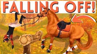 I FELL OFF! Cross Country Schooling Gone Wrong... II Star Stable Online