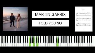 Martin Garrix, Jex - Told You So (BEST PIANO TUTORIAL & COVER)