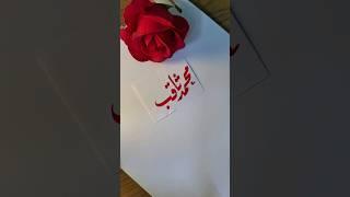 Muhammad Saqib name's calligraphy video #calligraphymasters #moderncalligraphy #nameart #calligraphy