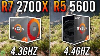 Ryzen 7 2700X vs Ryzen 5 5600 - Tested in 2023