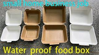 kraft paper lunch box making machine Water Oil Proof PE coated Paper Food tray Sealing Machines